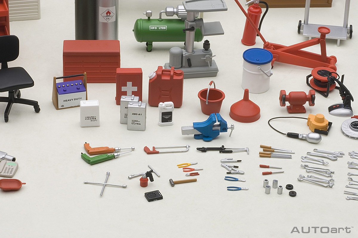 Kit Set Garage Autoart 1:18 (Versão 1) - 20 anos! Loja on-line de