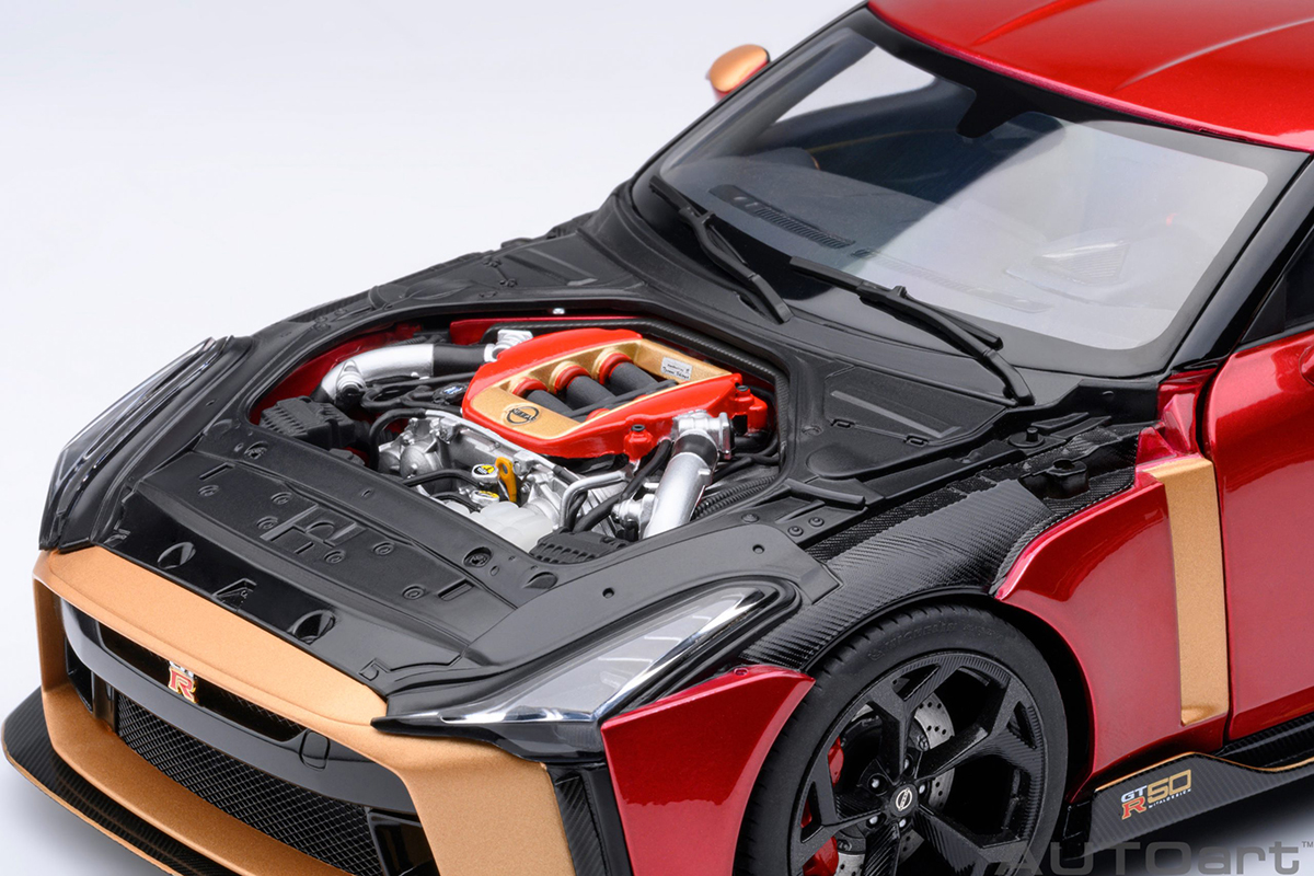 Nissan GT-R50 by ITALDESIGN 1:18 Autoart Vermelho - 20 anos! Loja