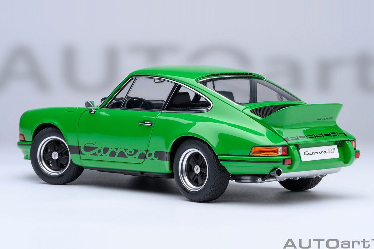 Porsche 911 Carrera 2.7 RS 1:18 Autoart Verde - 20 anos! Loja on