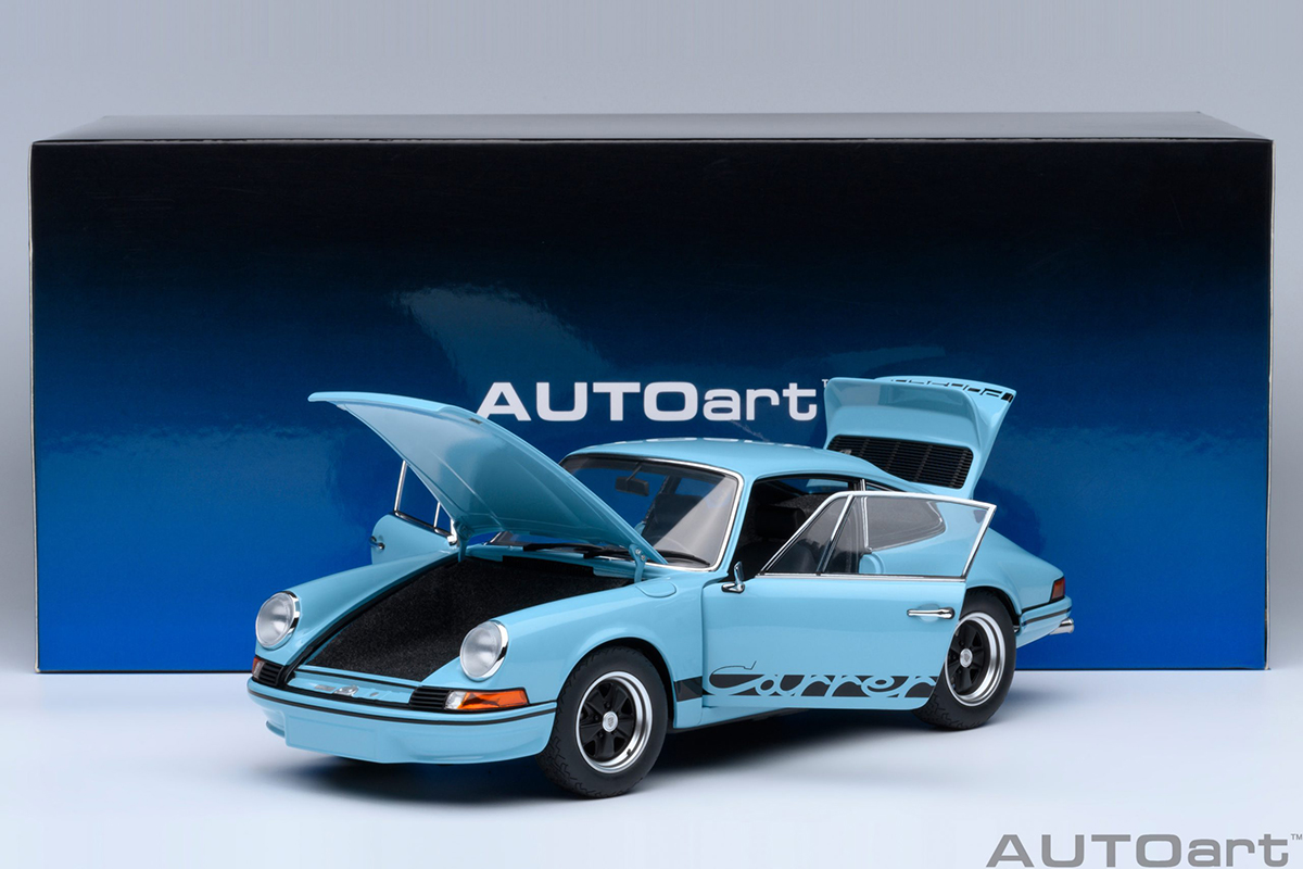 Porsche 911 Carrera 2.7 RS 1:18 Autoart Azul - 19 anos! Loja on