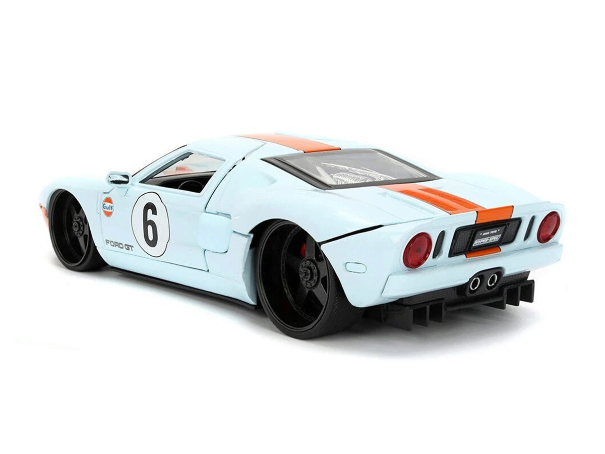 Ford GT 2005 Gulf Hyper-Spec Series 1:24 Jada Toys Azul - 20 anos