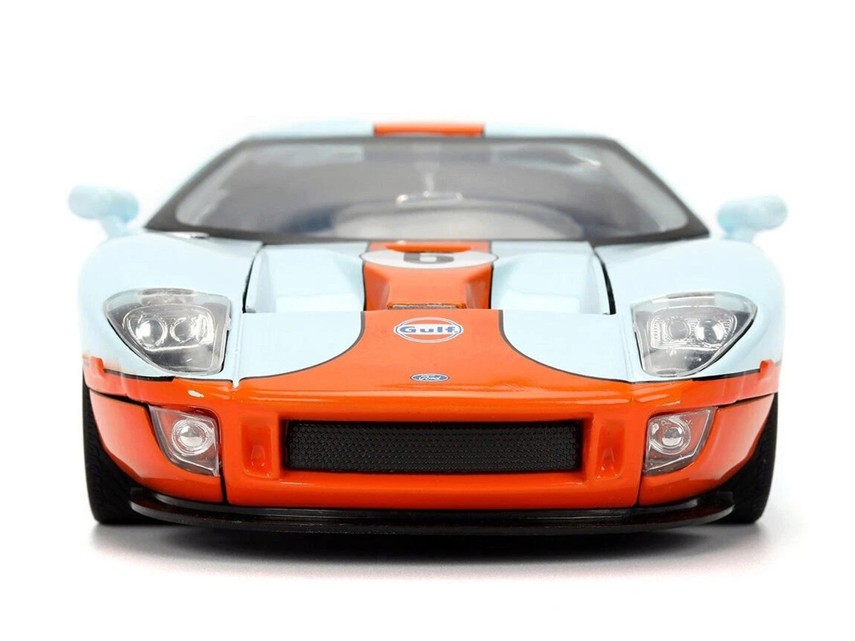 Ford GT 2005 Gulf Hyper-Spec Series 1:24 Jada Toys Azul - 20 anos