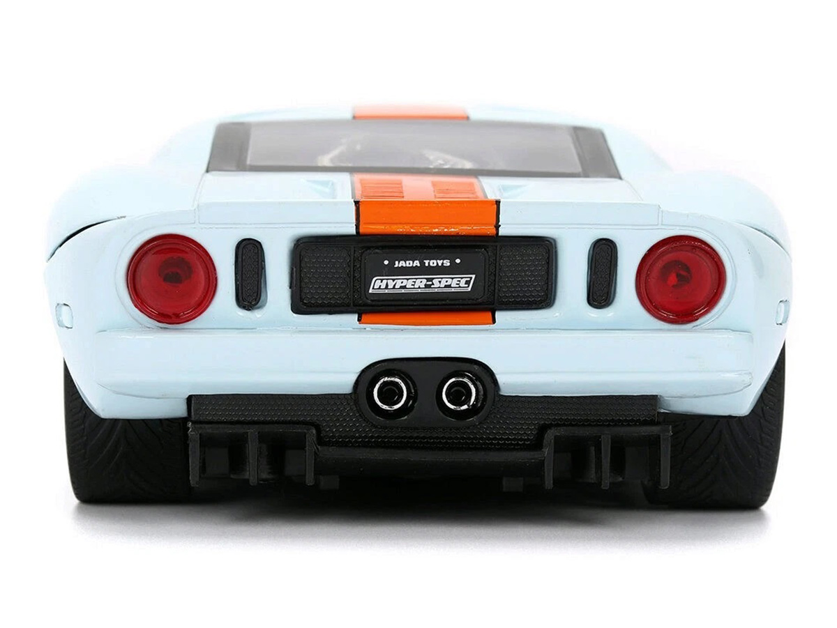 Ford GT 2005 Gulf Hyper-Spec Series 1:24 Jada Toys Azul - 20 anos