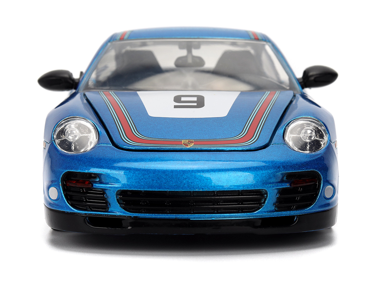 Porsche 911 Turbo 997 Hyper-Spec Series 1:24 Jada Toys Azul - 19