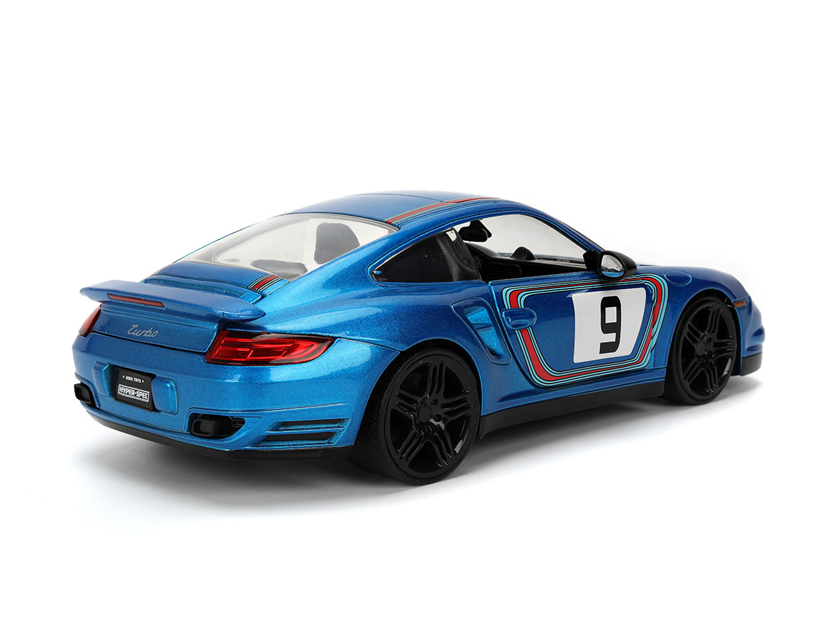 Porsche 911 Turbo 997 Hyper-Spec Series 1:24 Jada Toys Azul - 20