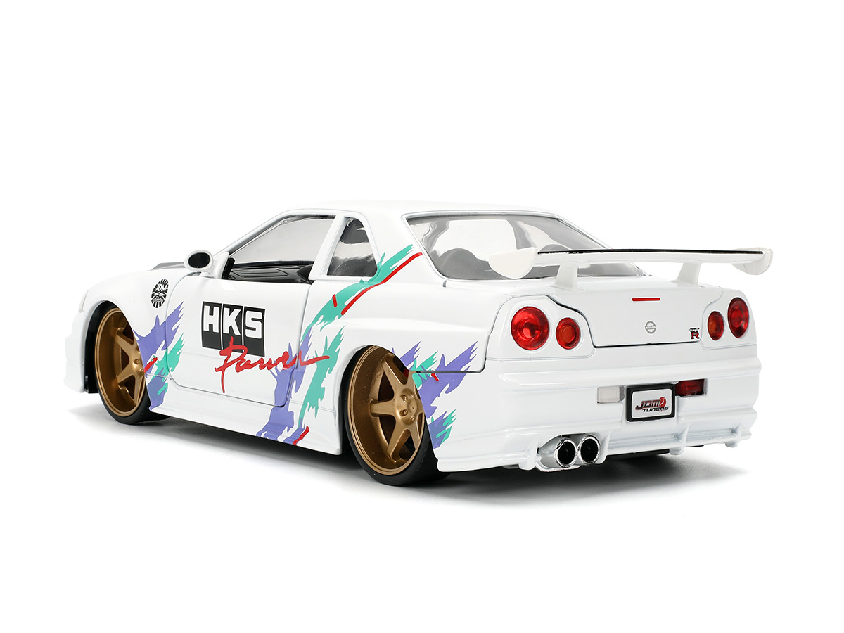 Nissan Skyline GT-R R34 2002 HKS Power JDM Tuners 1:24 Jada Toys