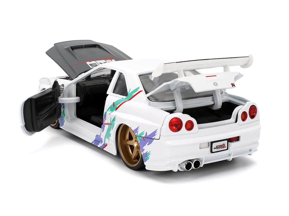 JDM – 2002 ニッサンスカイラインGT-R (R34) Nissan Skyline GT-R R34 2002 HKS Power JDM Tuners 1:24 Jada Toys