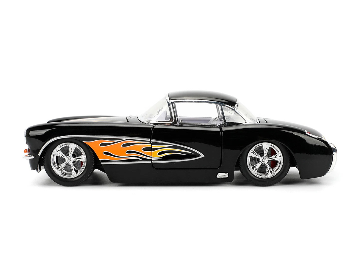 Chevrolet Corvette 1957 Big Time Muscle 1:24 Jada Toys Preto - 20