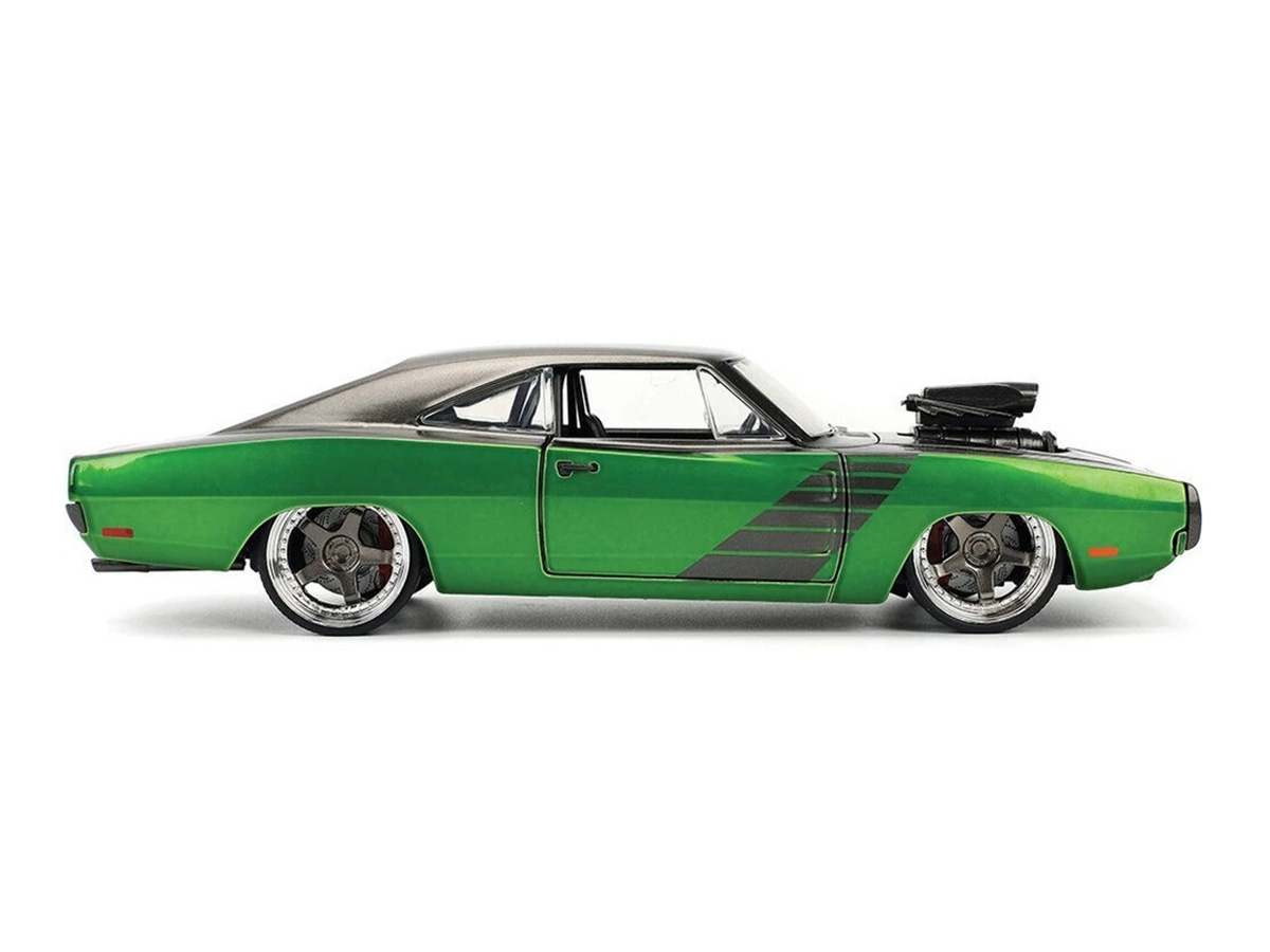 Dodge Charger R/T 1970 Big Time Muscle 1:24 Jada Toys Verde - 20 Dodge Charger R/T 1970 Big Time Muscle 1:24 Jada Toys Verde - 20