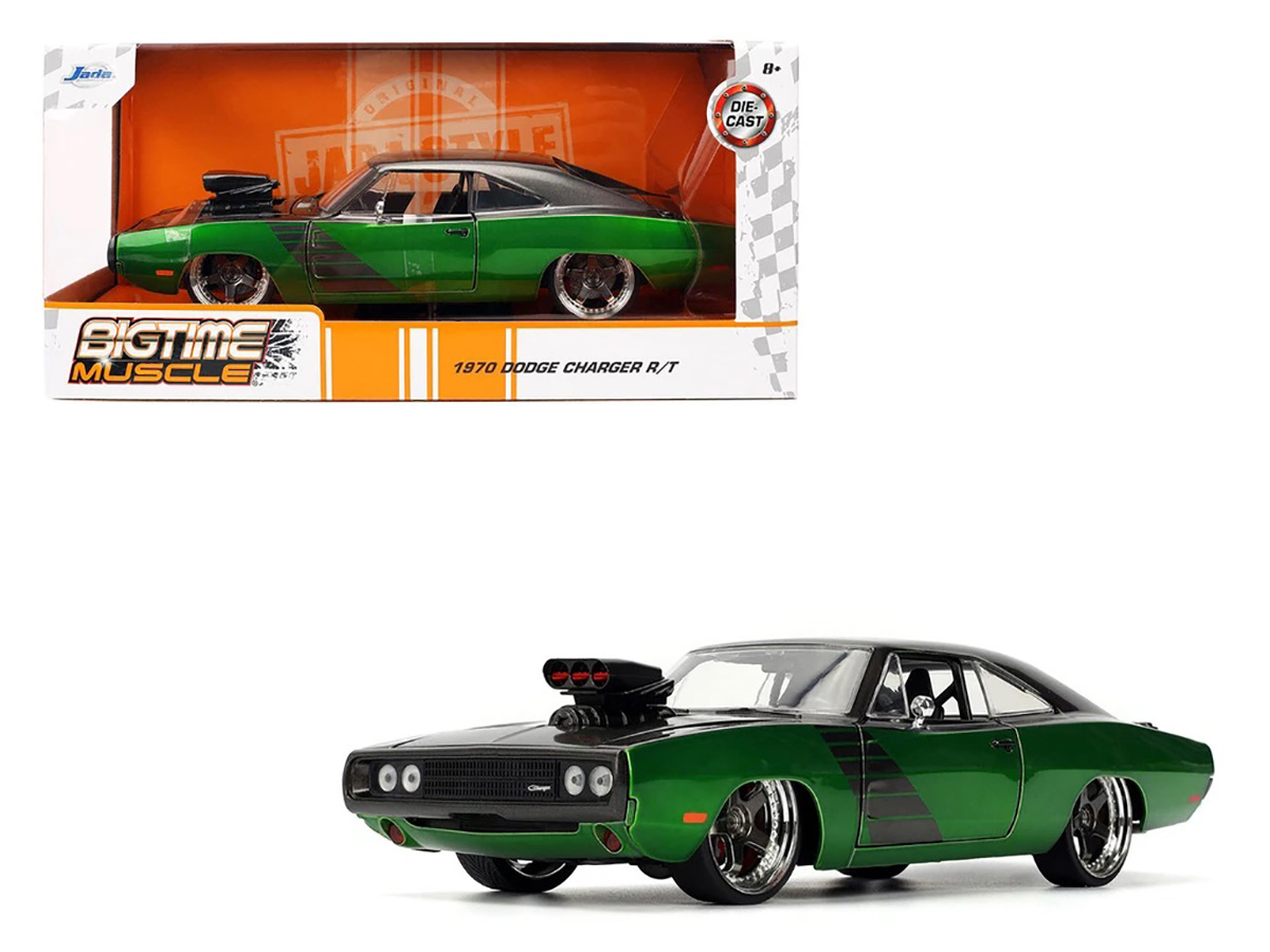 Dodge Charger R/T 1970 Big Time Muscle 1:24 Jada Toys Verde - 20