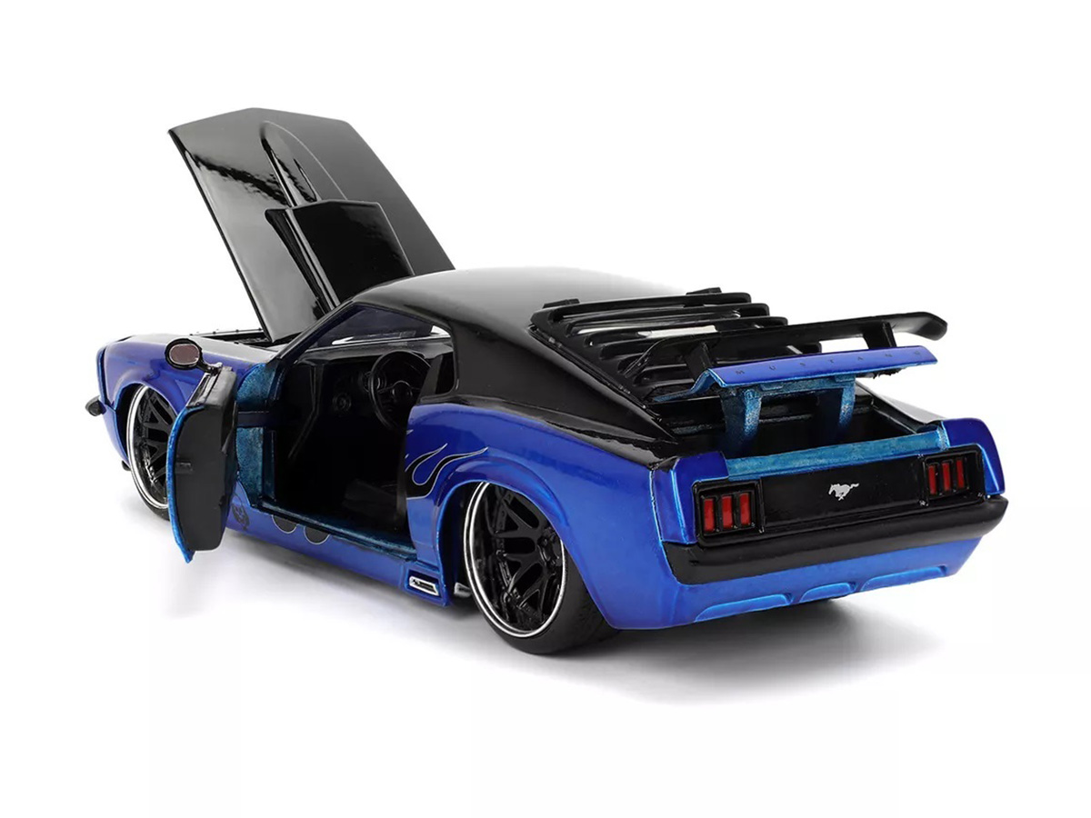 Ford Mustang Boss 429 1970 Big Time Muscle 1:24 Jada Toys Azul