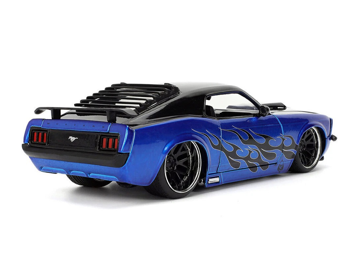Ford Mustang Boss 429 1970 Big Time Muscle 1:24 Jada Toys Azul