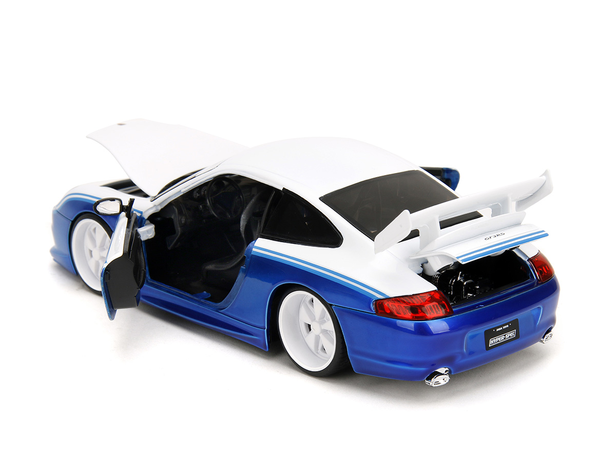 Porsche 911 GT3 RS (996) Hyper-Spec Series 1:24 Jada Toys Azul