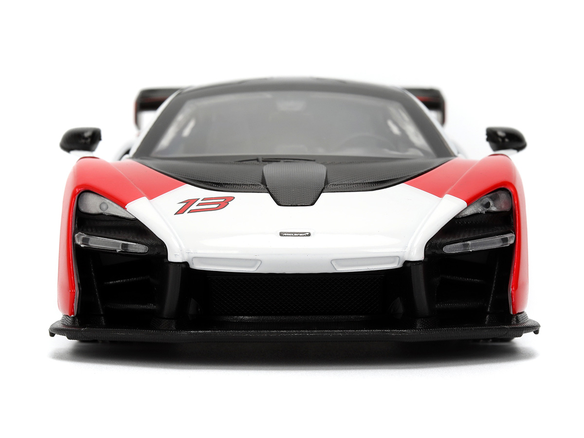 McLaren Senna Hyper-Spec Series 1:24 Jada Toys Branco Vermelho