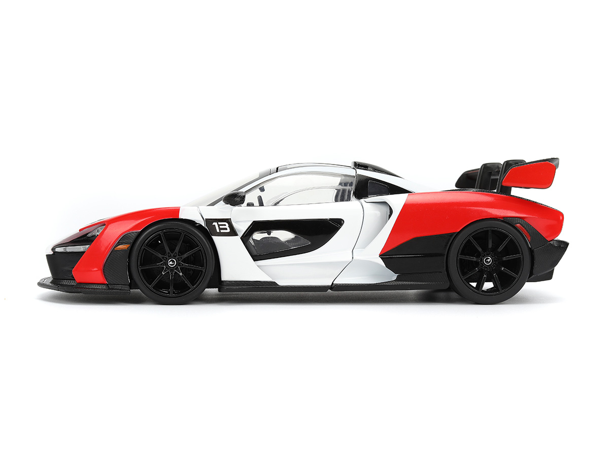 McLaren Senna Hyper-Spec Series 1:24 Jada Toys Branco Vermelho