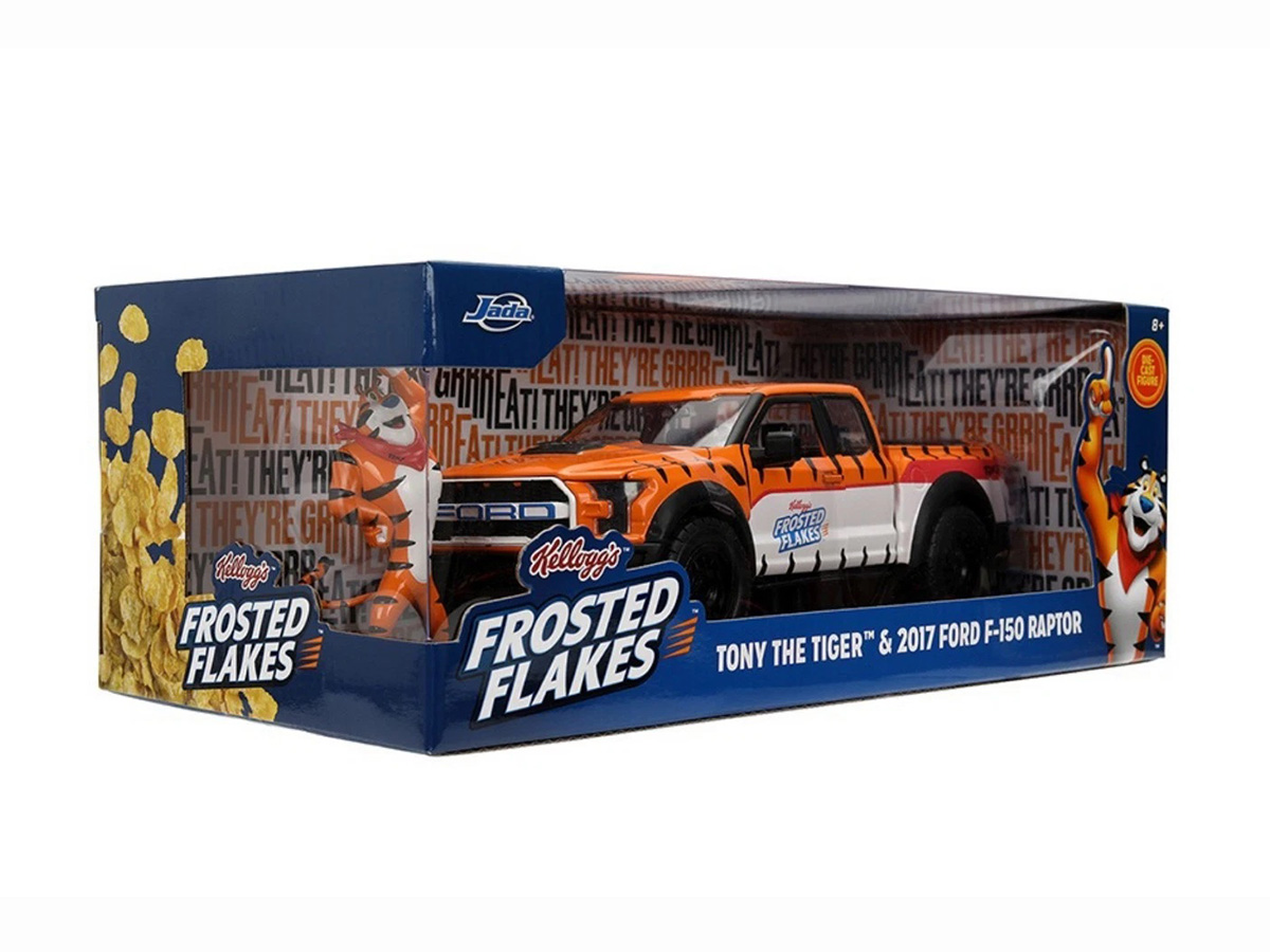 jada toys DUB Ford F-150 1/24 ホーミーズ付き Ford F-150 Raptor 2017 + Figura Tony The Tiger Frosted Flakes 1:24