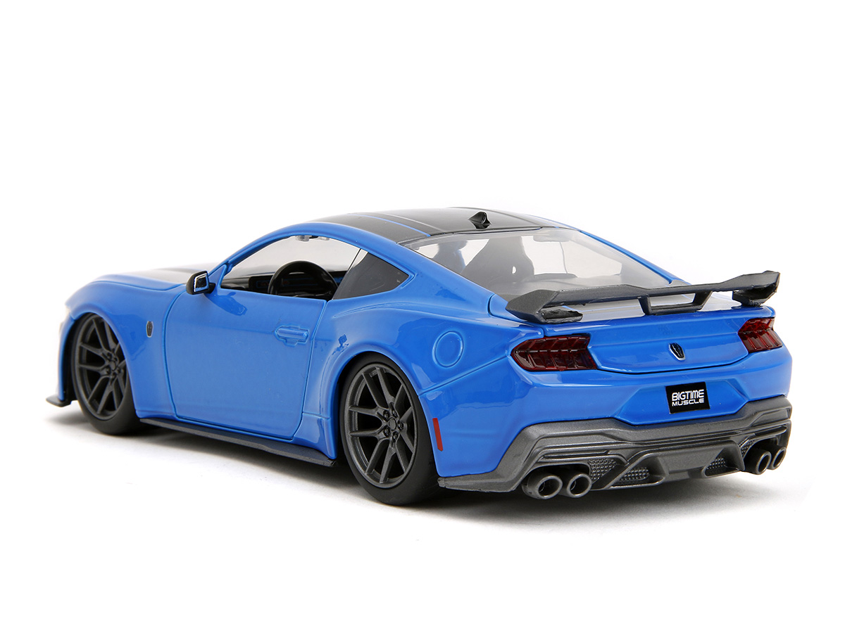 Ford Mustang Dark Horse 2024 Big Time Muscle 1:24 Jada Toys Azul