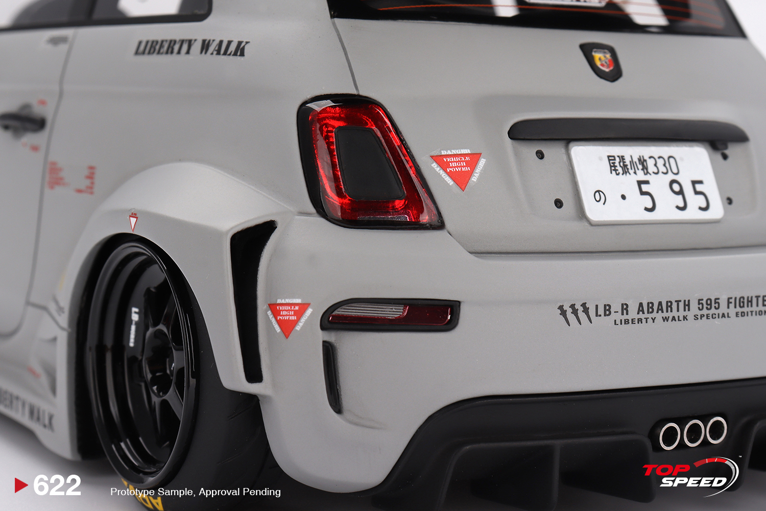 Fiat Abarth 595 Liberty Walk LB-WORKS x Abas Works Fighters 1:18