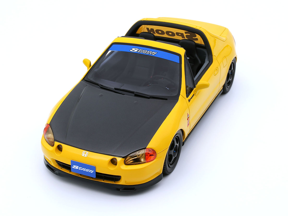 Honda Civic Del Sol Spoon Sports 1996 1:18 OttOmobile Amarelo - 20