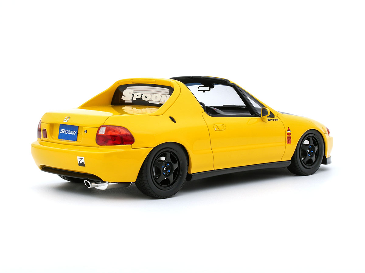 【おまけ付】Hi-story Spoon Sports Civic Honda Civic Del Sol Spoon Sports 1996 1:18 OttOmobile Amarelo - 20