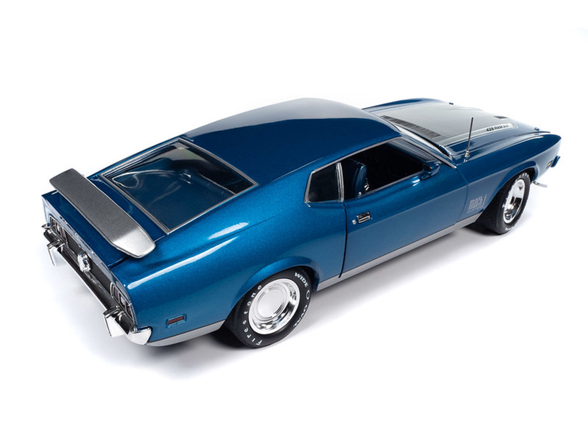 Ford Mustang Mach 1 1971 MCACN 1:18 Autoworld Azul - 20 anos! Loja