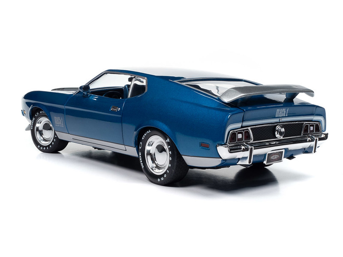 Ford Mustang Mach 1 1971 MCACN 1:18 Autoworld Azul - 20 anos! Loja