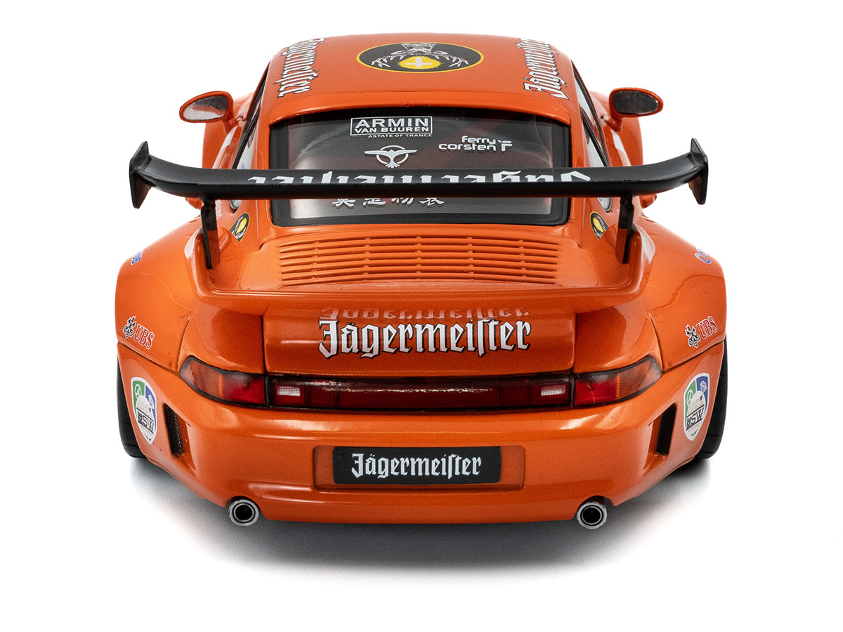 Porsche RWB Bodykit Jägermeister 2020 1:18 Solido Laranja - 20
