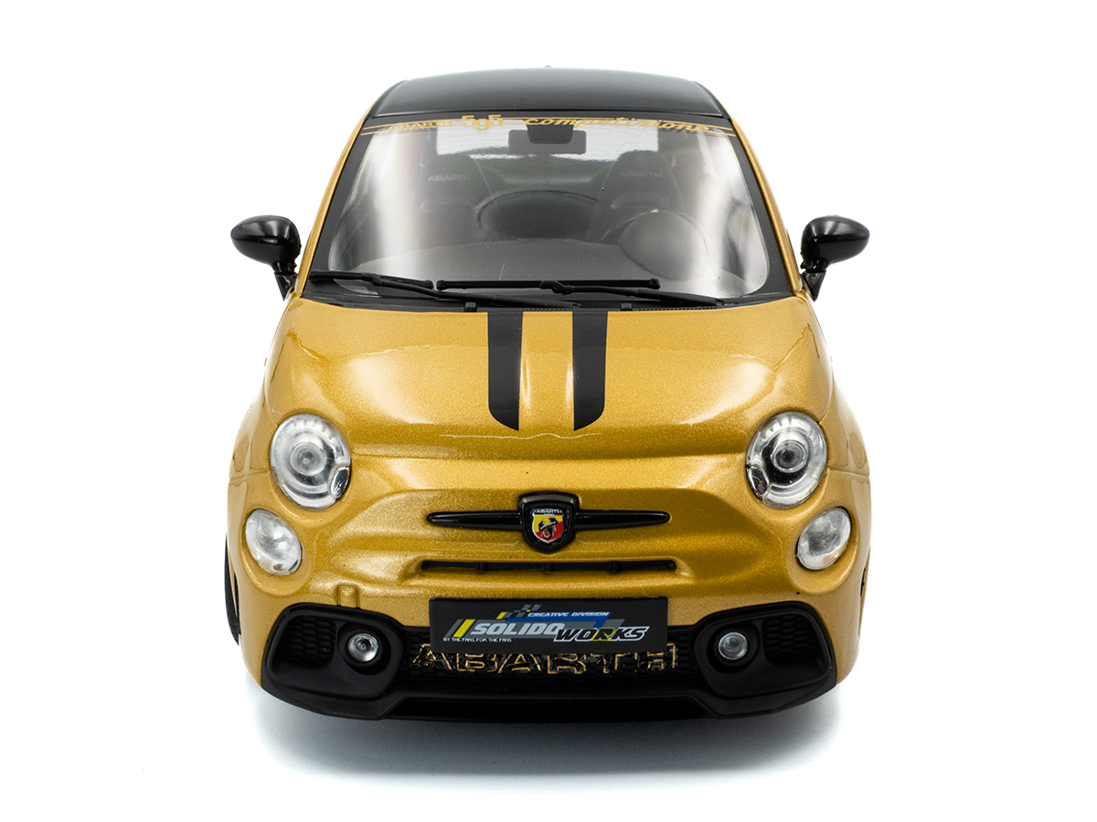 Fiat F595 Abarth Solido Works 2024 1:18 Solido Amarelo - 19 anos