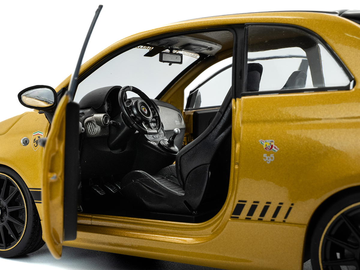 Fiat F595 Abarth Solido Works 2024 1:18 Solido Amarelo - 20 anos