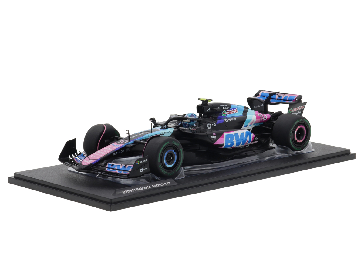 Fórmula 1 Alpine F1 Team A524 Pierre Gasly GP Brasil 2024 1:18