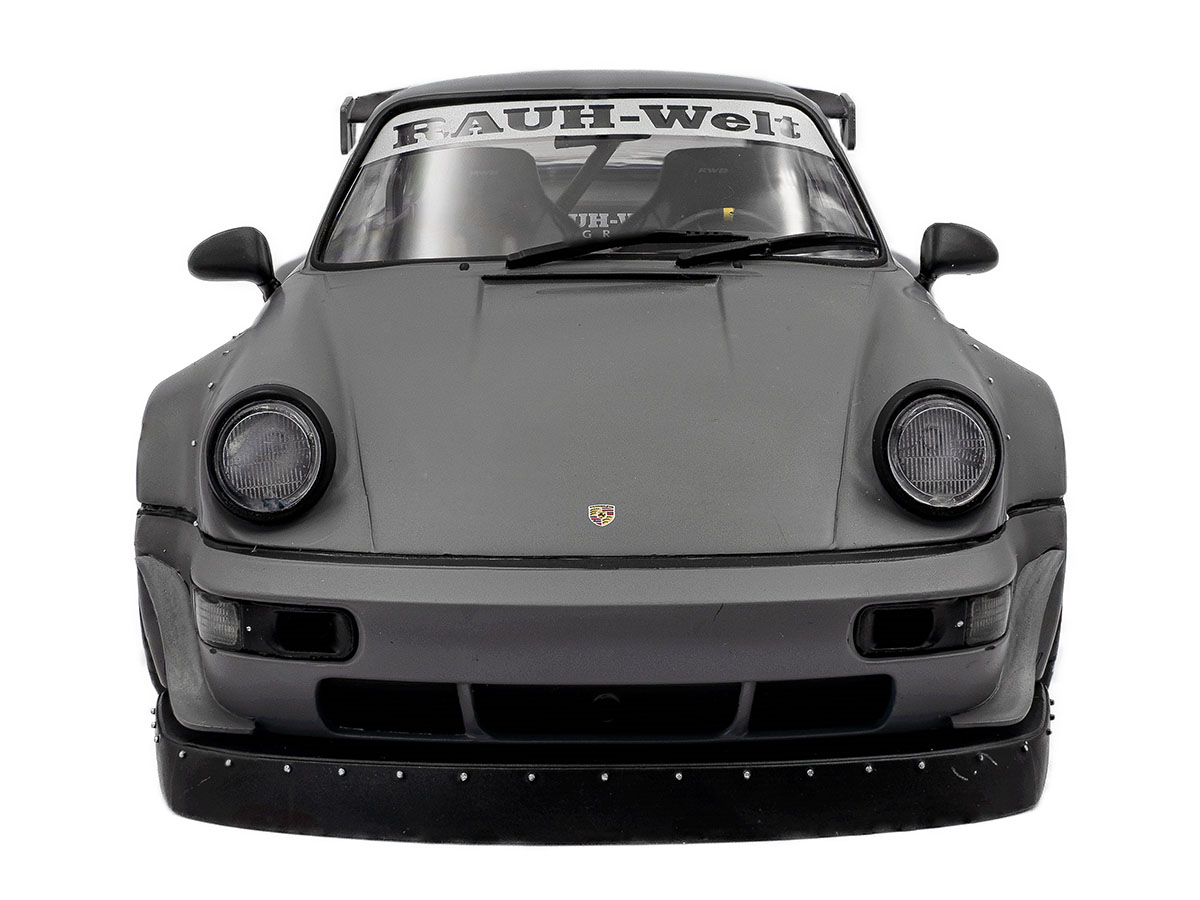 Porsche RWB Bodykit Nardo Grey 2024 + Akira Nakai Figure 1:18