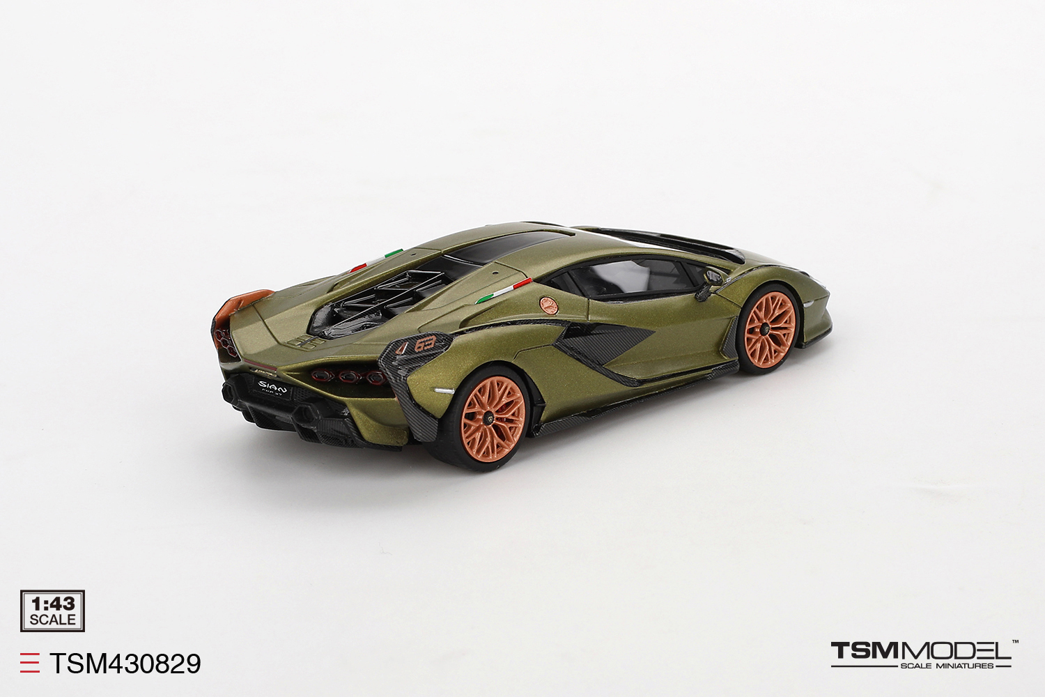 Lamborghini Sian FKP 37 1:43 TSM Model Verde - 20 anos! Loja on