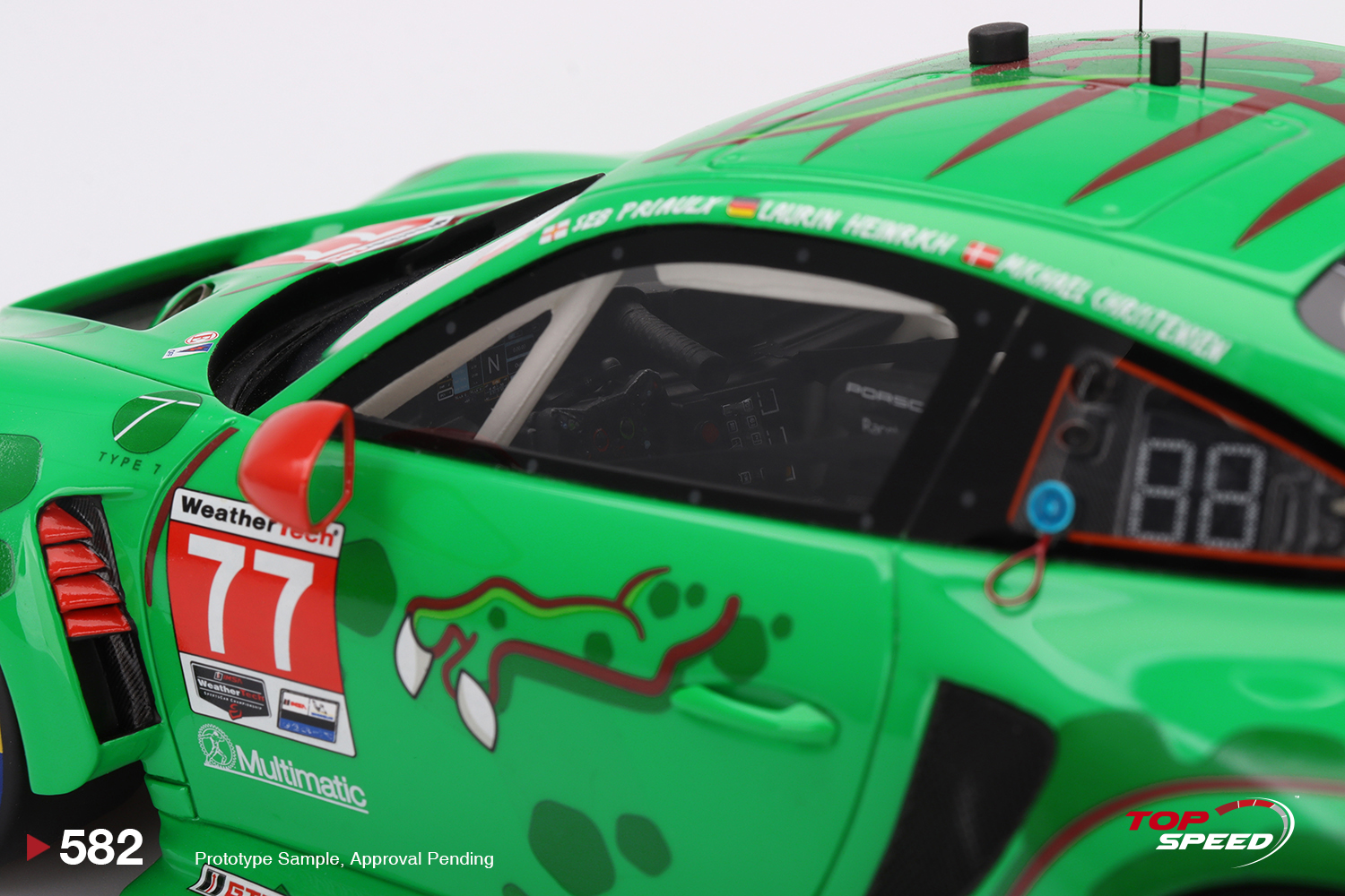 Porsche 911 GT3 R AO Racing 2024 IMSA 24Hs Daytona GTD Pro 1:18