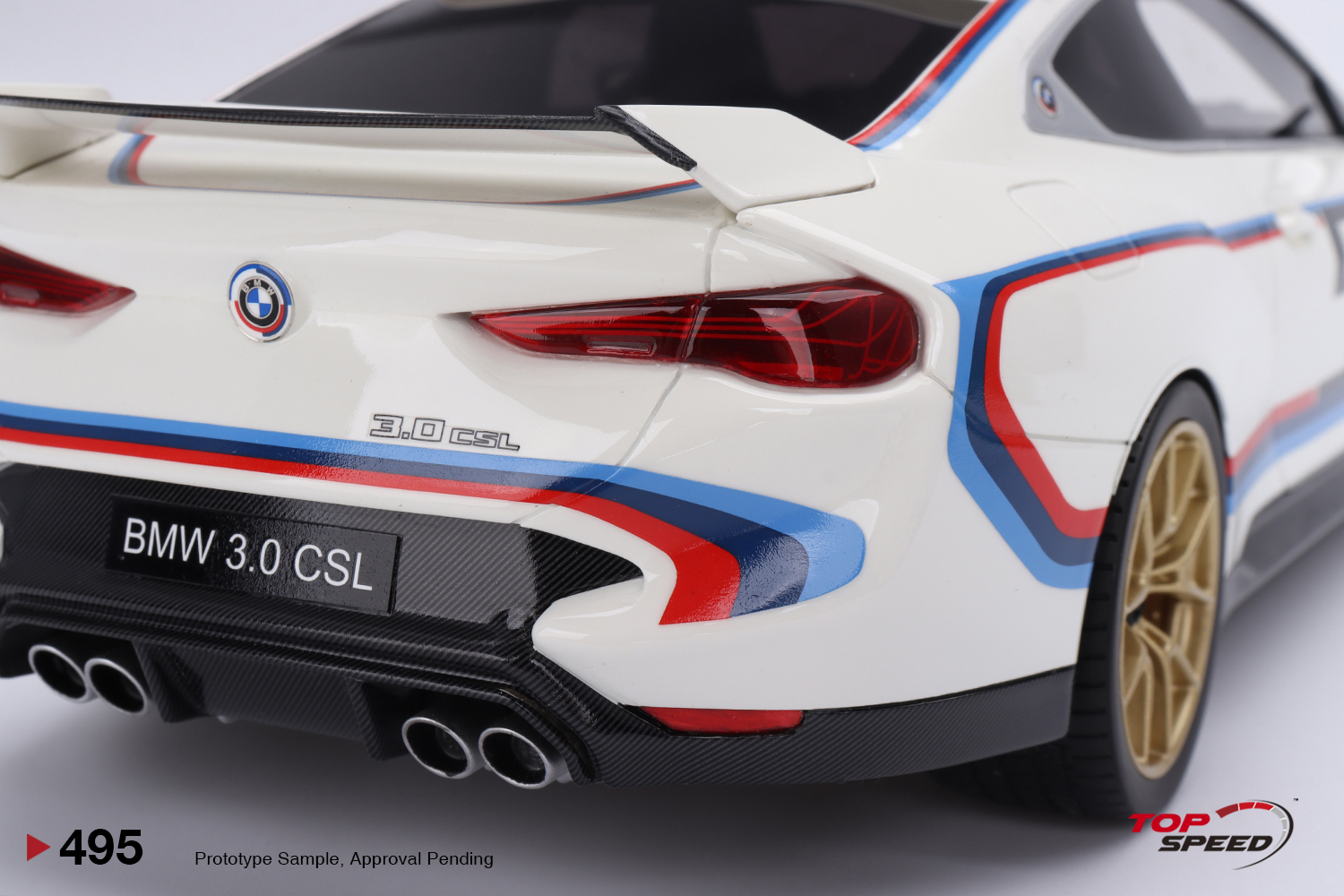 BMW M4 3.0 CSL 1:18 TopSpeed Branco - 20 anos! Loja on-line de