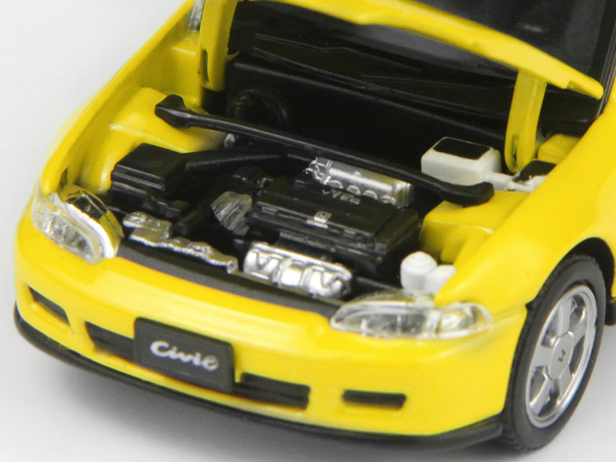 Honda CIVIC SiR II (EG6) 1:64 LCD Models Amarelo - 20 anos! Loja