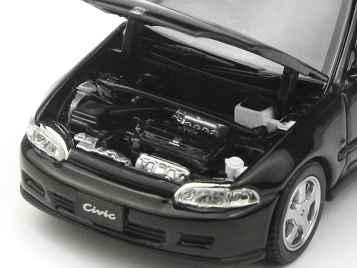 Honda CIVIC SiR II (EG6) 1:64 LCD Models Preto - 20 anos! Loja on