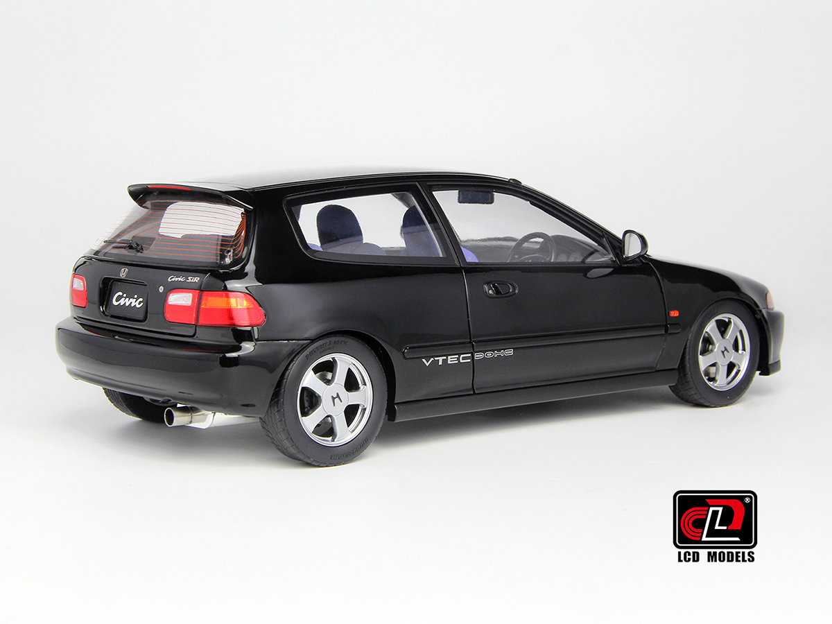 Honda CIVIC SiR II(EG6) 1:18 LCD Models Preto - 20 anos! Loja on