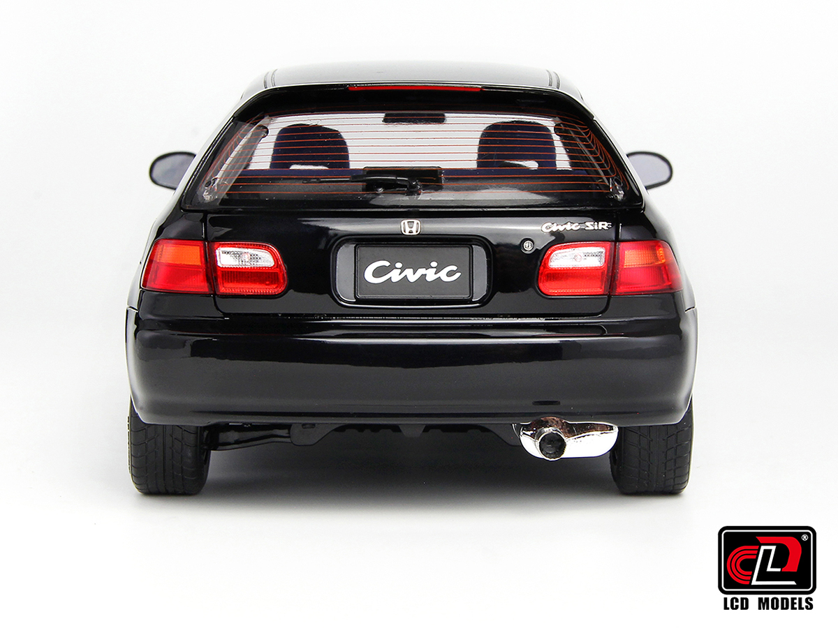 Honda CIVIC SiR II(EG6) 1:18 LCD Models Preto - 20 anos! Loja on