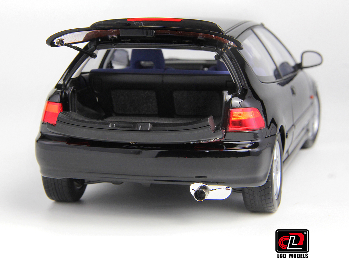 Honda CIVIC SiR II(EG6) 1:18 LCD Models Preto - 19 anos! Loja on