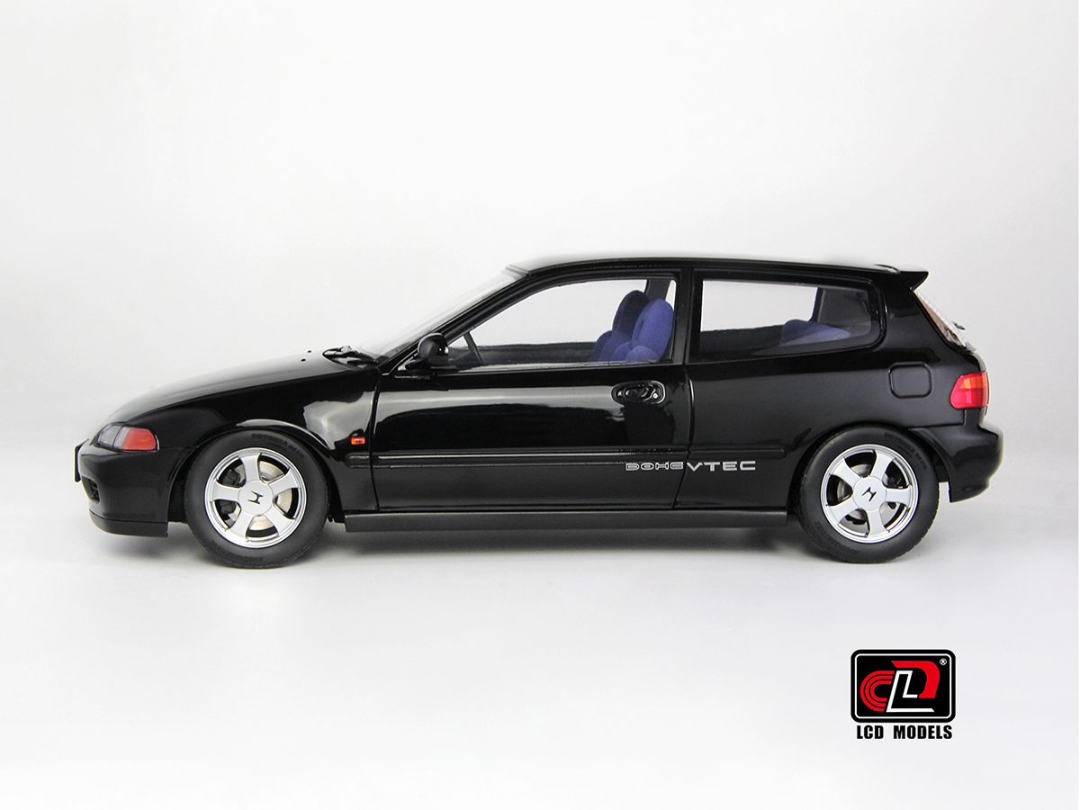 Honda CIVIC SiR II(EG6) 1:18 LCD Models Preto - 20 anos! Loja on