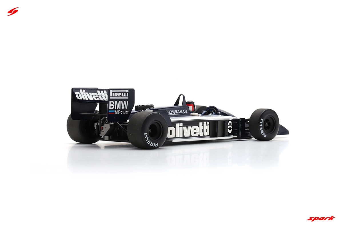 Fórmula 1 Brabham BT55 GP Monaco 1986 Elio de Angelis 1:18 Spark
