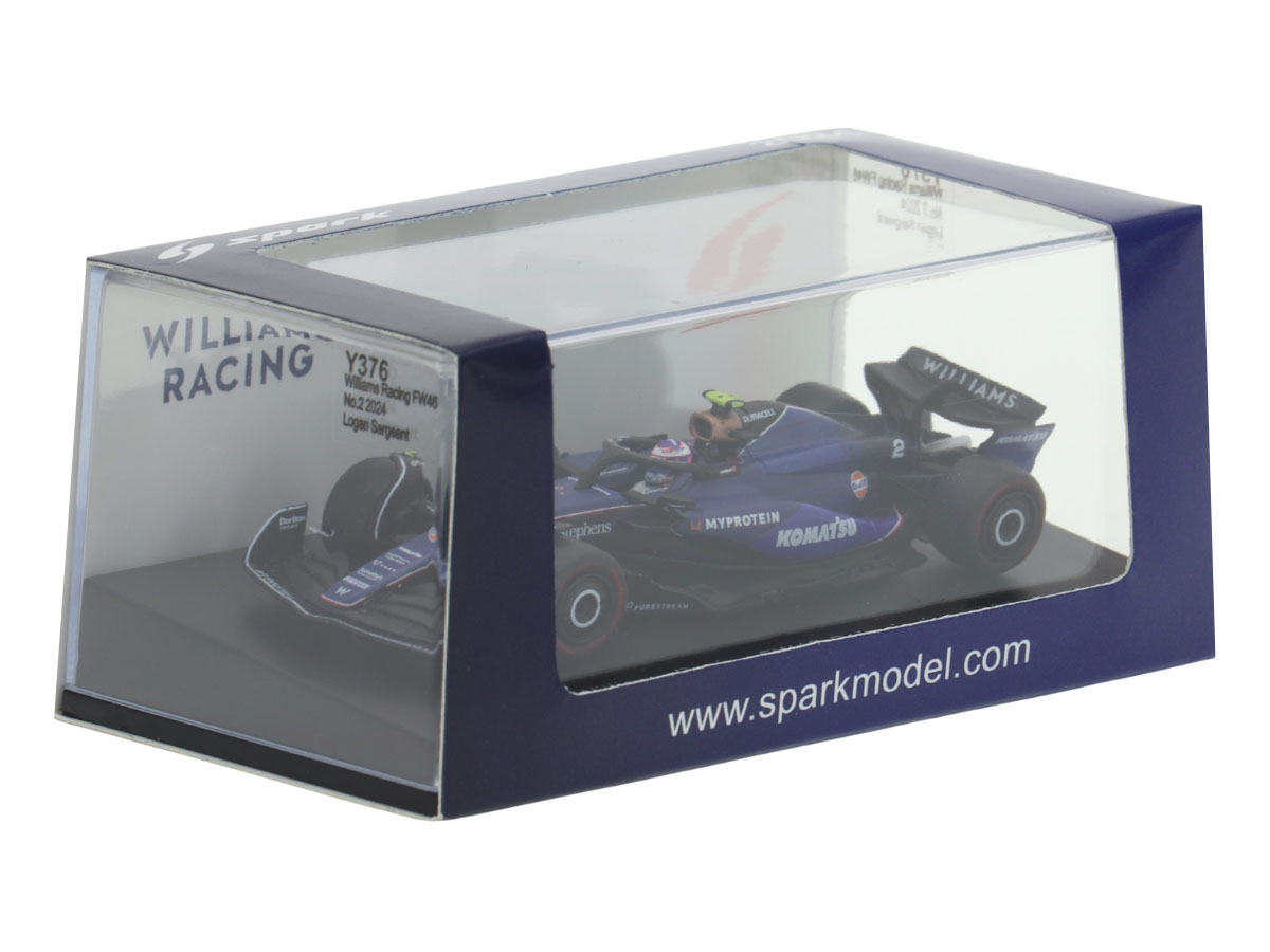 Fórmula 1 Williams Racing FW46 Logan Sargeant 2024 1:64 Spark - 19