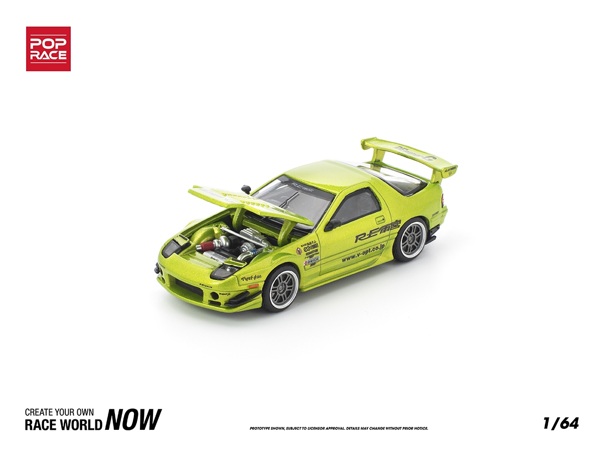 RE雨宮popMAZDA RX7 FC3S/RX8/RX7 FD3S 3台セット Mazda RX7 FC3S RE-Amemiya 1:64 POP RACE Verde - 20 anos! Loja on
