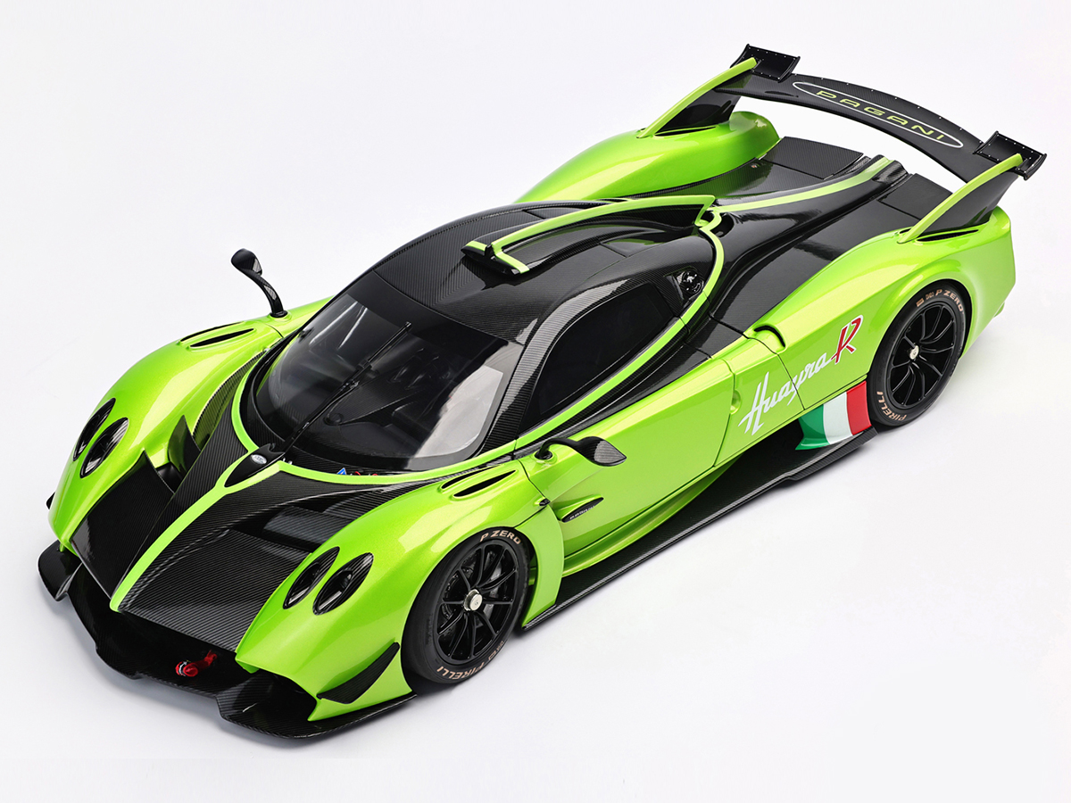 Pagani Huayra R 1:18 LCD Models Verde - 20 anos! Loja on-line de