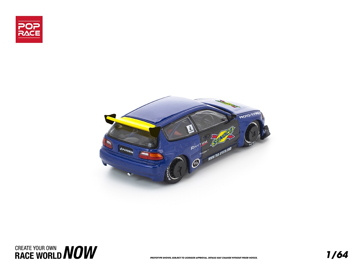 Honda Civic EG6 Pandem Body Kit 1:64 POP RACE - 20 anos! Loja on