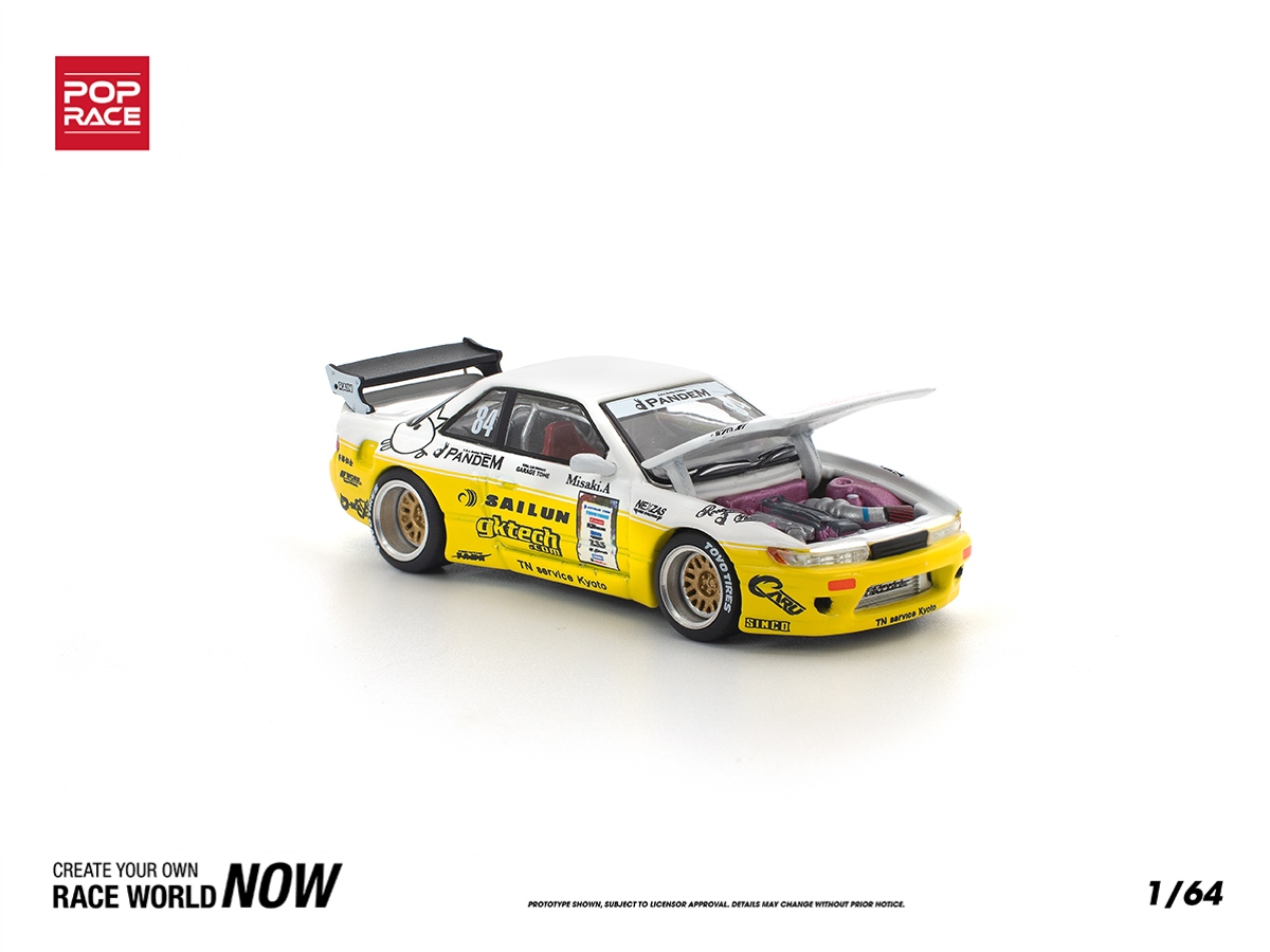 Nissan Silvia S13 Pandem Body Kit 2020 D1 LIGHTS 1:64 POP RACE