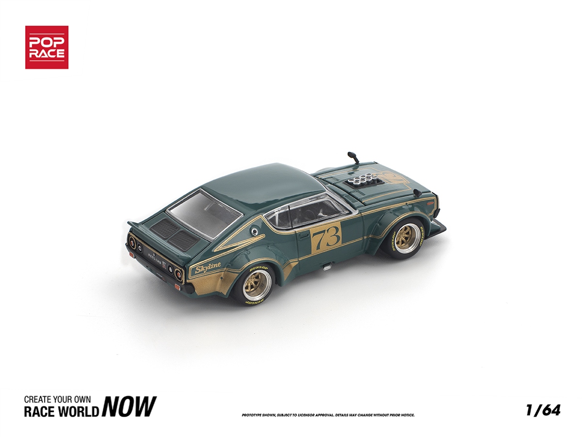 Nissan Skyline GT-R KPGC110 Kenmeri Racing #73 1:64 POP RACE - 19