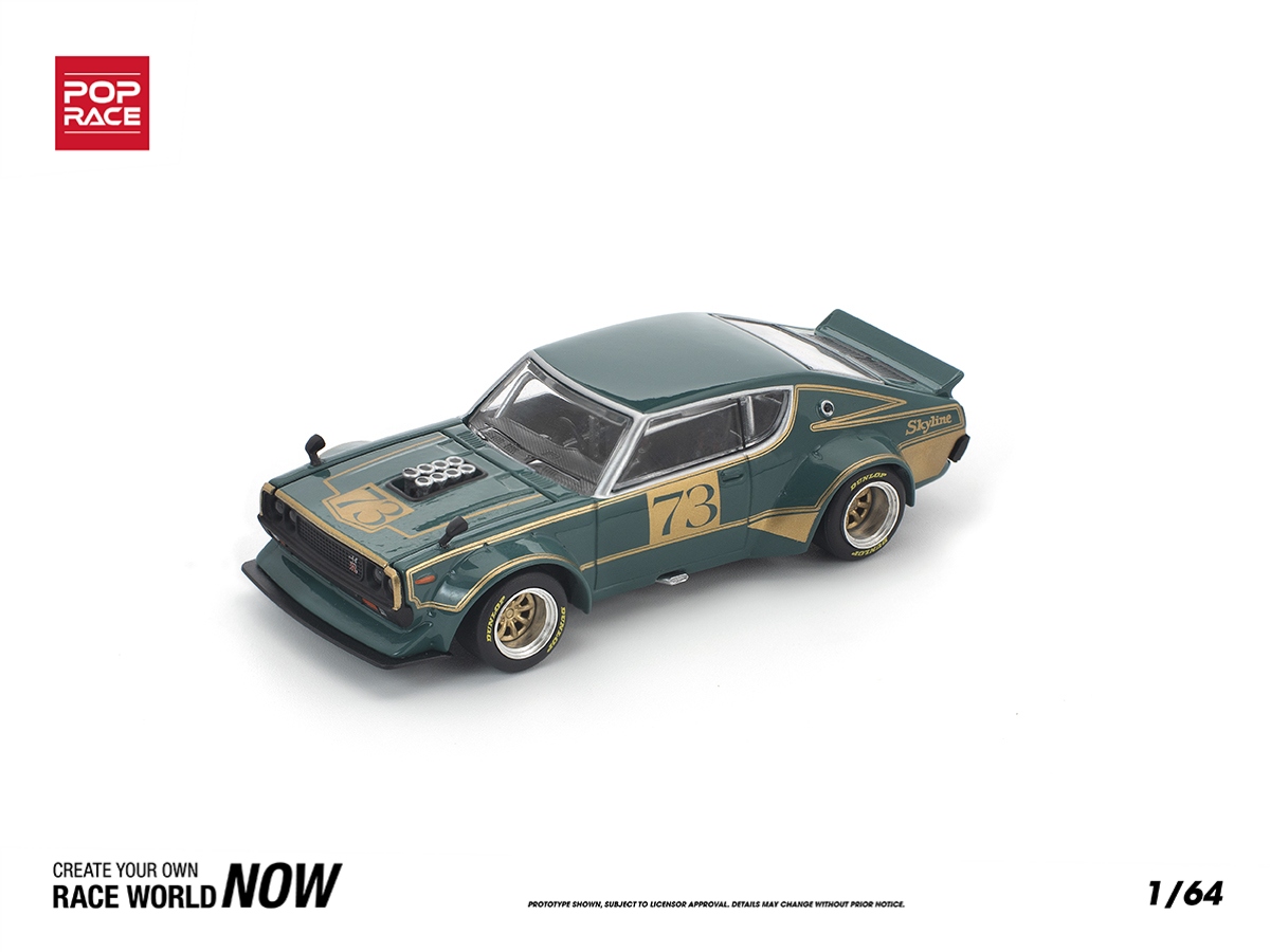 Nissan Skyline GT-R KPGC110 Kenmeri Racing #73 1:64 POP RACE - 20