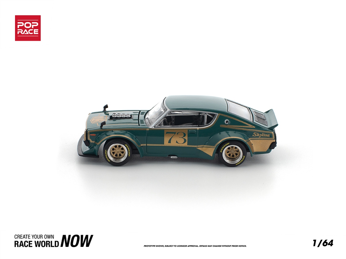 Nissan Skyline GT-R KPGC110 Kenmeri Racing #73 1:64 POP RACE - 20
