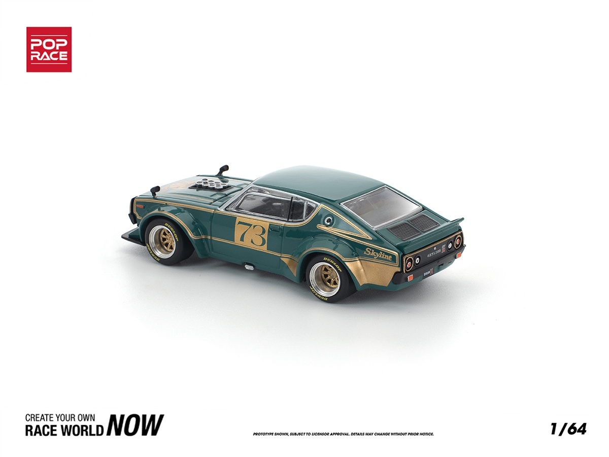 Nissan Skyline GT-R KPGC110 Kenmeri Racing #73 1:64 POP RACE - 20